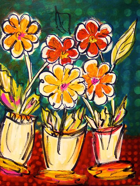 Funky Mexican Flowers