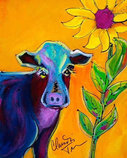 Happy Kansas Cow