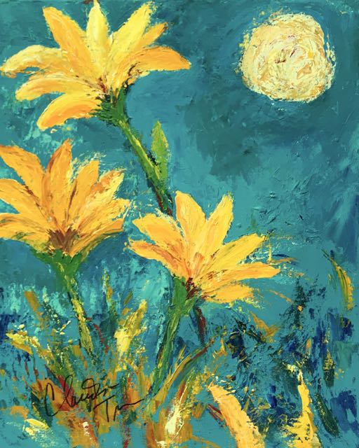Yellow Moon Flowers