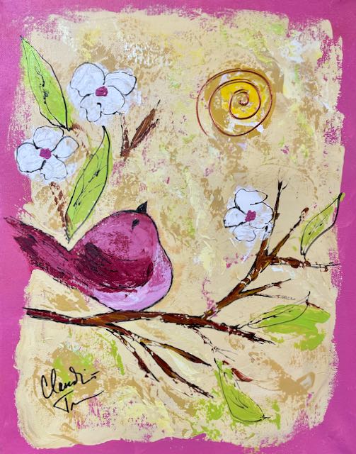 Little Pink Chubby Bird